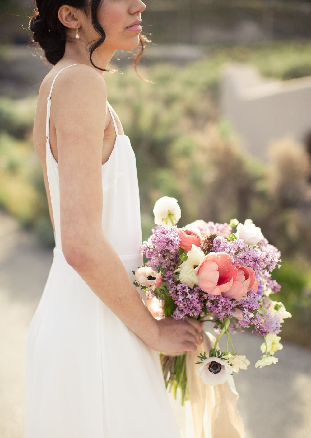 classic  pearl drop earrings in gold filled for brides wedding jewellery