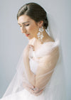 romantic flower wedding earrings for brides in canada