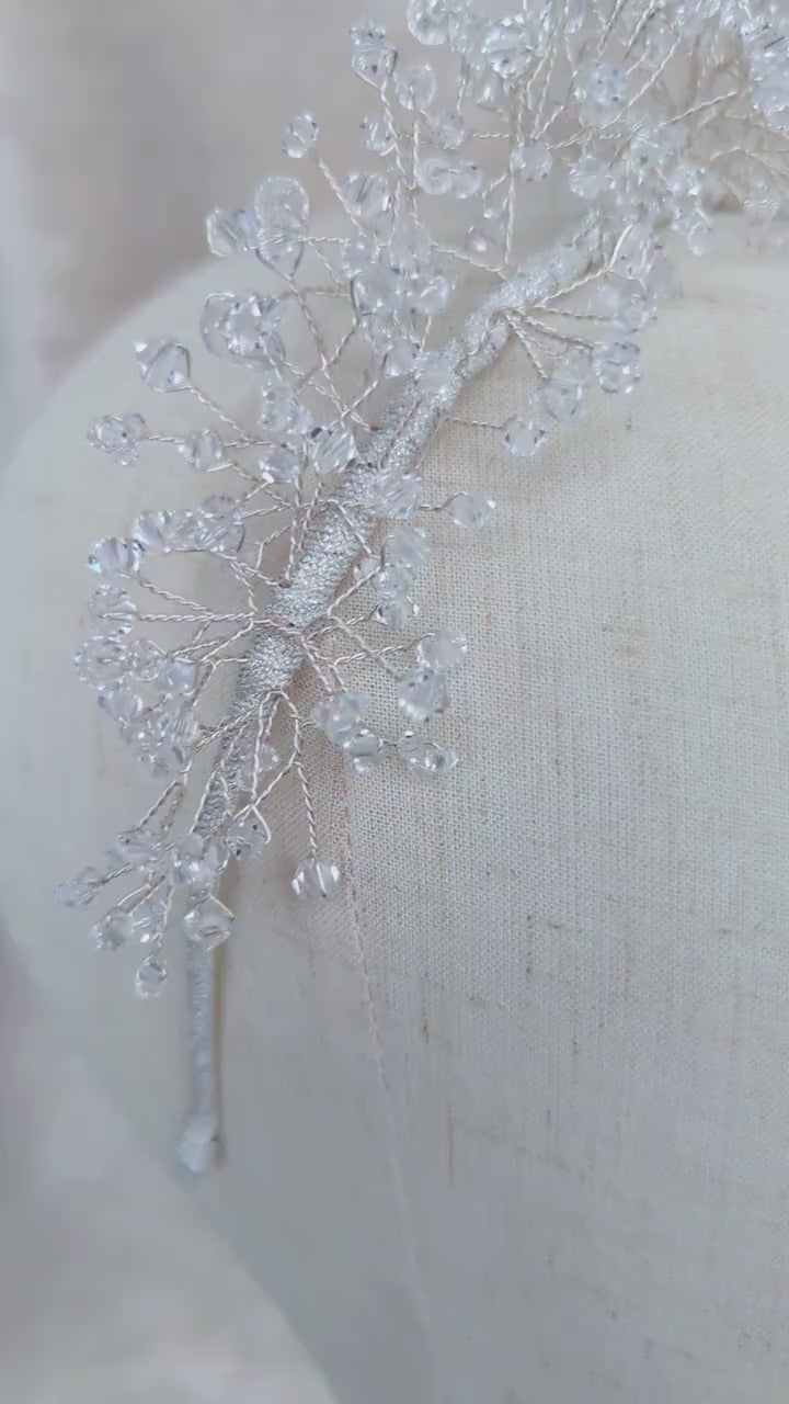 NEISHA Crystal Bridal Crown - Rental