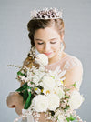 Bridal Crown Tiara With Clay Flowers Handmade in Toronto Ontario Canada