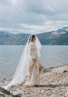 extra long sheer wedding veil for canadian brides
