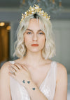 statement bridal floral tiara for romantic weddings in toronto