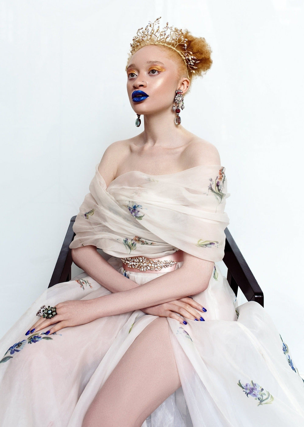 rustic woodland style bridal crown for princess brides