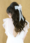modern 1960's inspired wedding hair bow hairclip for wedding updos. 