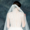 white single layer wedding veil with comb for brides in canada