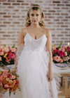large pearl tiara for simple wedding dresses