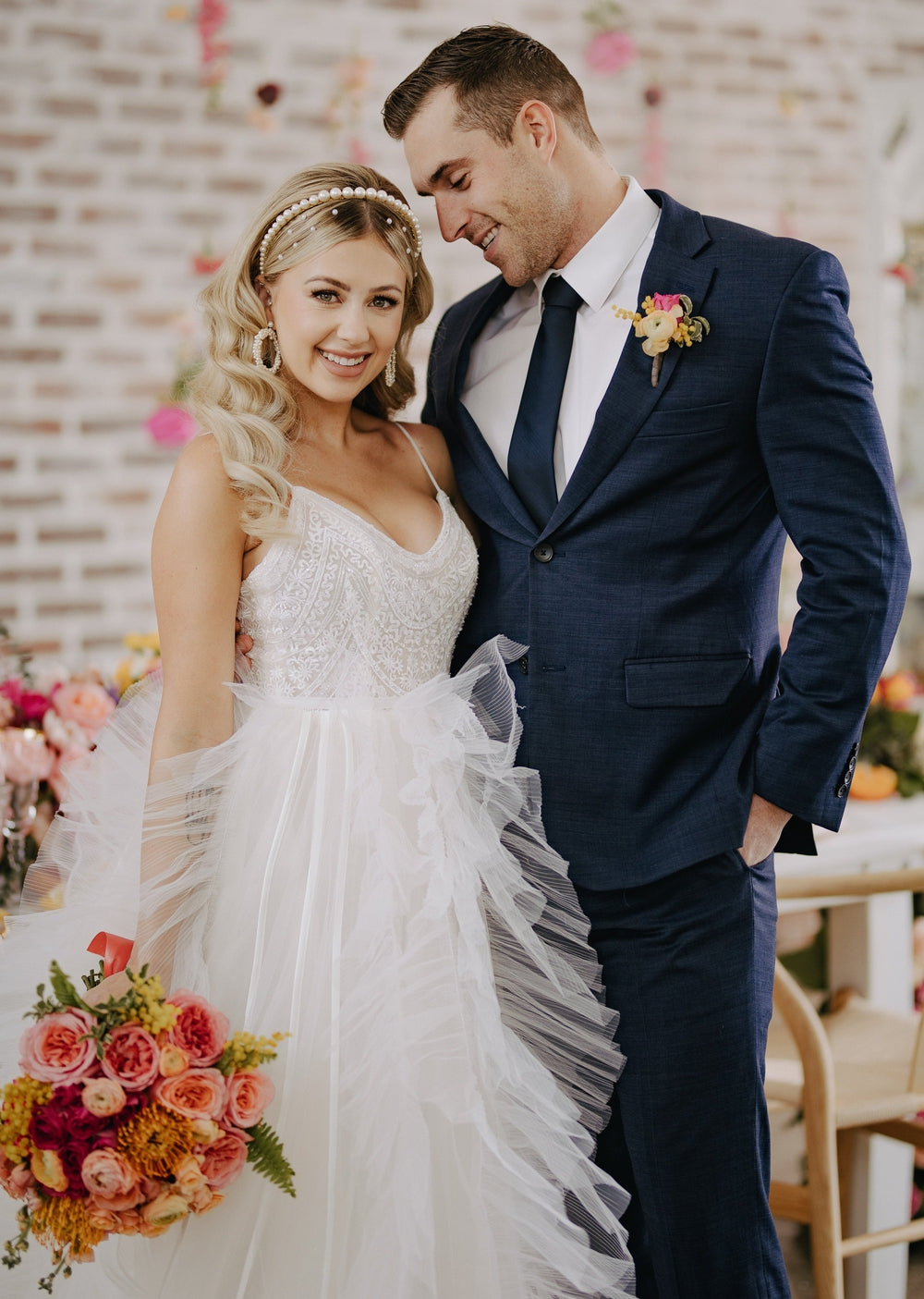 large hoop earrings with pearls for brides in toronto 