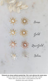 available colours for luna starburst and star bridal hair pins