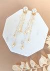 gold pearl bridal earrings for weddings in canada