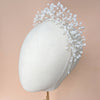 white Babies Breath Bridal Crown - Handmade in Toronto Canada - Blair Nadeau Bridal Adornments