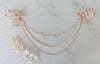 MONIQUE Clay Flower Bridal Hair Chain