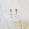 CHANTELLE Coin Pearl Drop Earrings