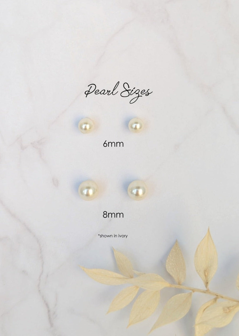 round pearl bridal stud earrings