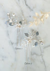 AVA Crystal Floral Vine Hair Pins