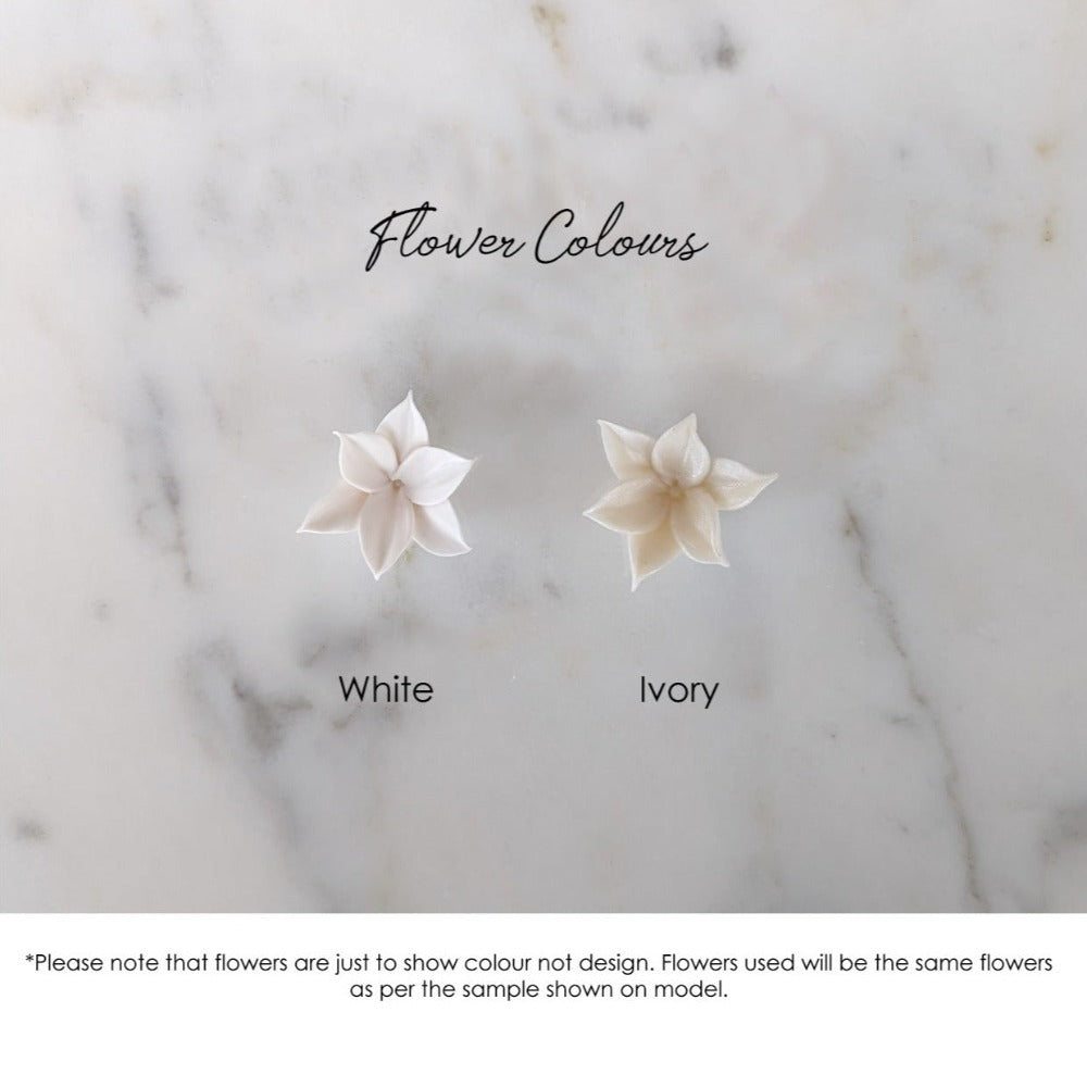 ALISHA Gold Floral Teardrop Earrings