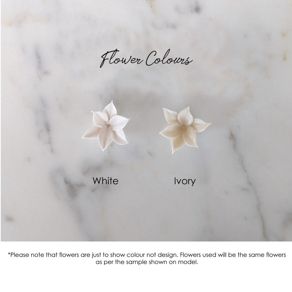 LILA Flower & Pearl Bridal Hair Comb