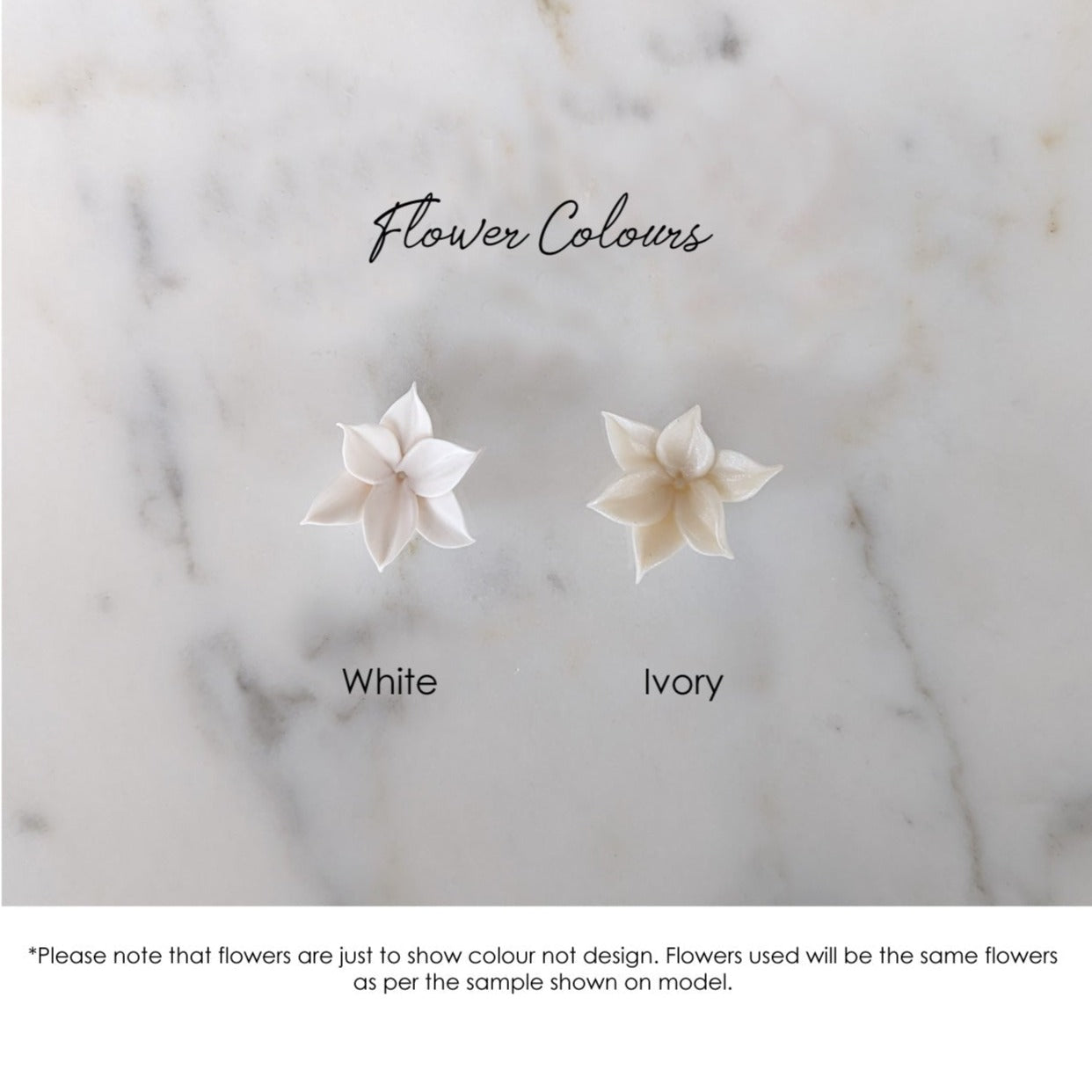 KATE Large Crystal, Pearl & Clay Flower Hair Vine