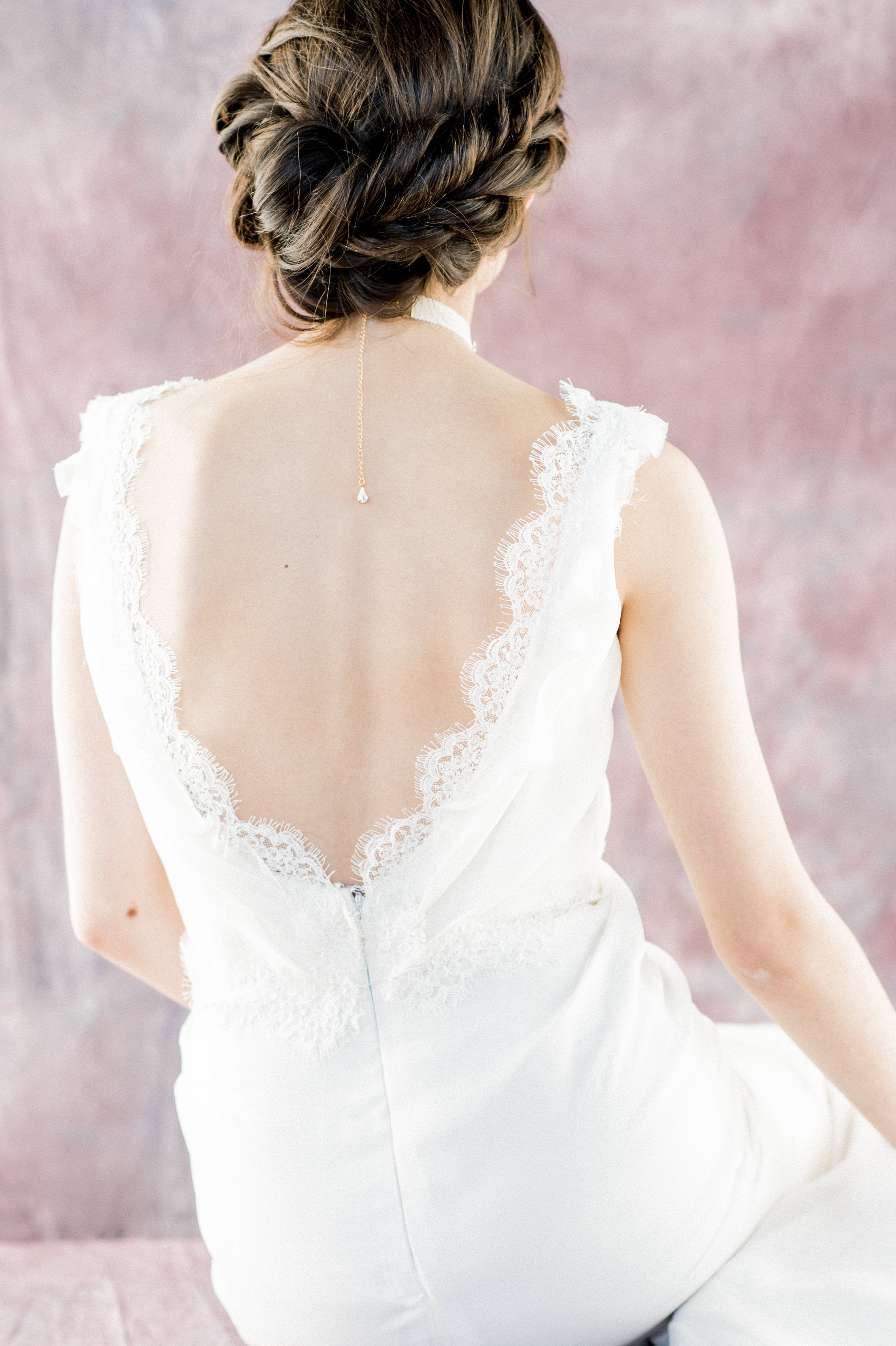 Champagne Gold Crystal Bridal Choker - Handmade in Toronto Canada - Blair Nadeau Bridal Adornments - Whitney Heard Photography