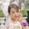 big pure white bridal modern bridal hair bow for weddings