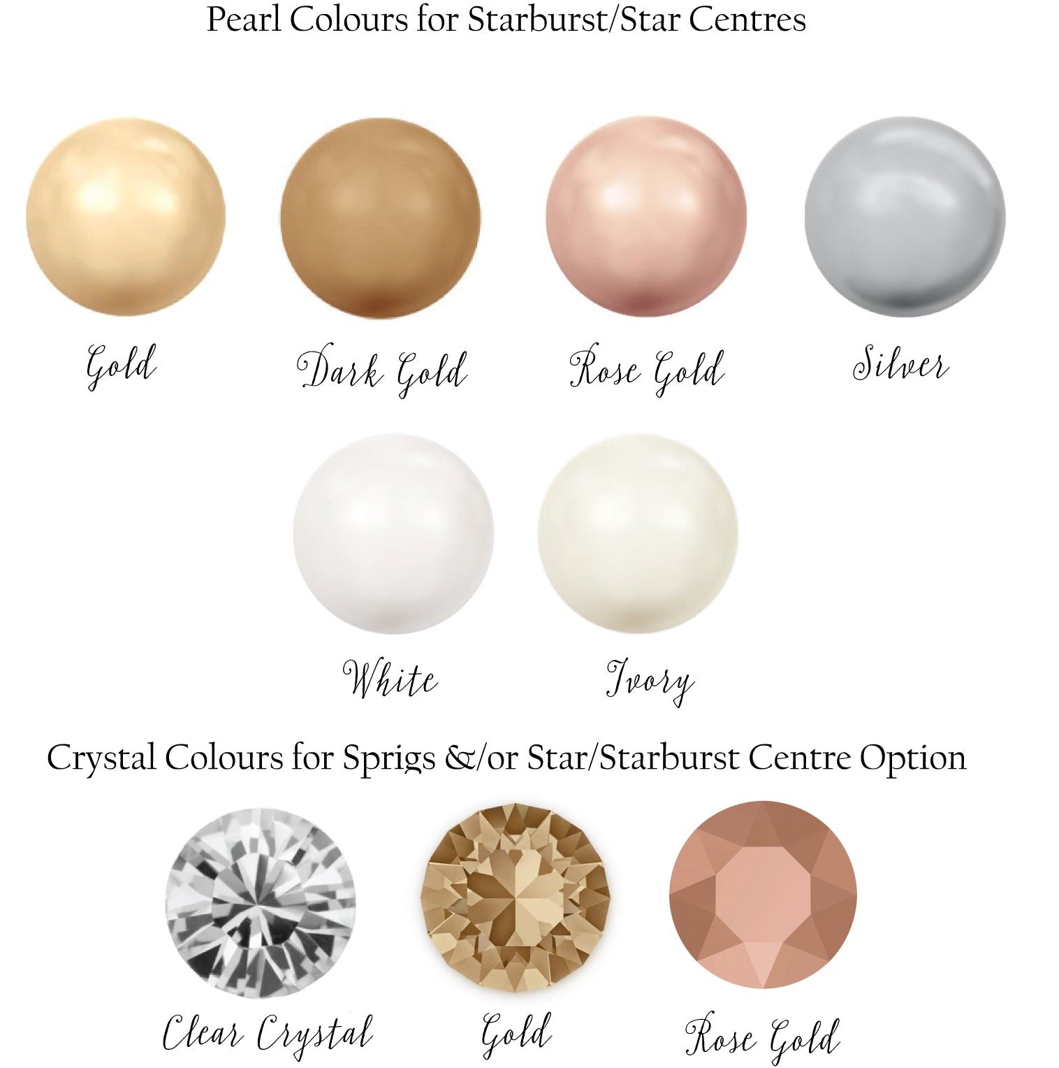 AURORE Starburst Bridal Hair Vine