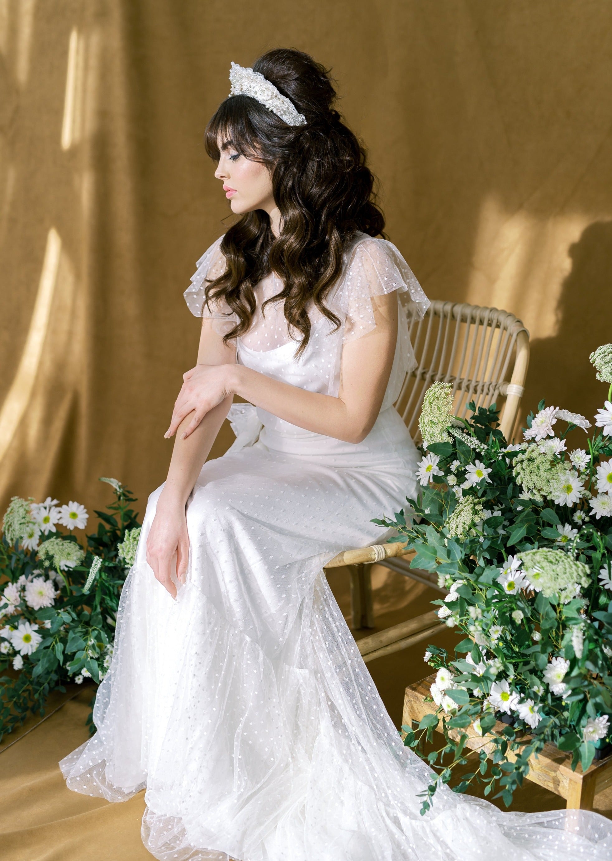 tall regal wedding crown for brides