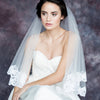Vintage Lace Trimmed Bridal Drop Veil - Handmade in Toronto Canada - Blair Nadeau Bridal Adornments - Whitney Heard Photography