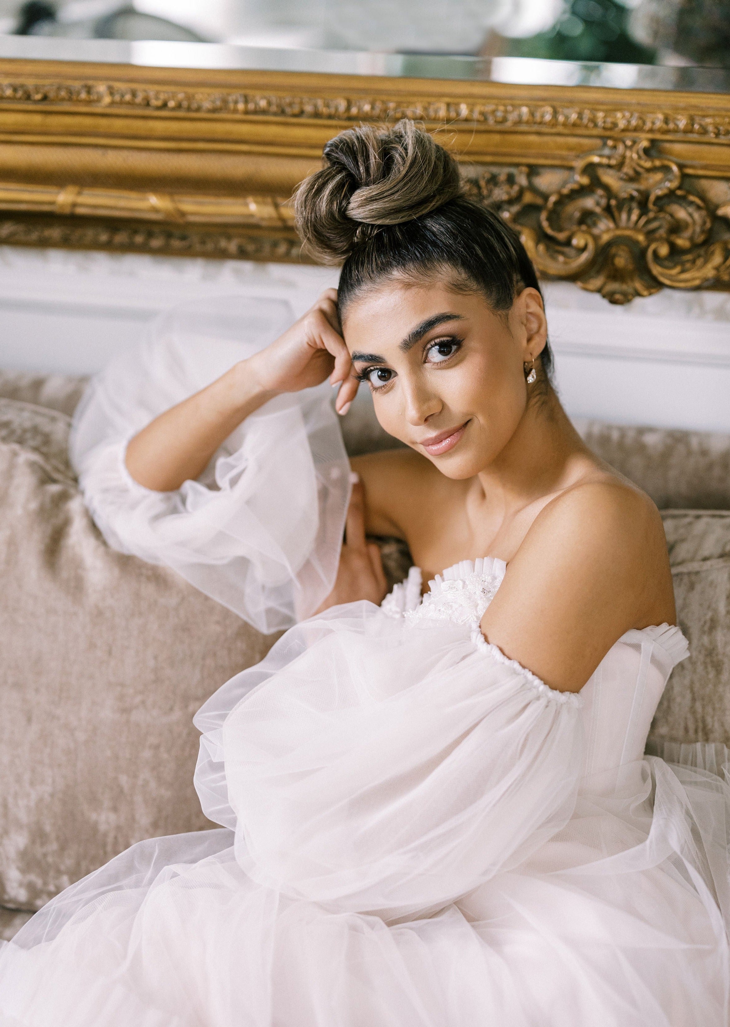 delicate wedding earrings for brides made in canada