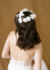 retro inspired flower headband for modern brides
