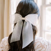 large organza bridal hair bow for weddings