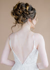 sterling silver backdrop wedding necklace for open back bridal gown
