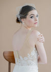 ivory french birdcage vintage inspired bridal bandeau veil - made in toronto ontario canada - blair nadeau bridal adornments - whitney heard photography