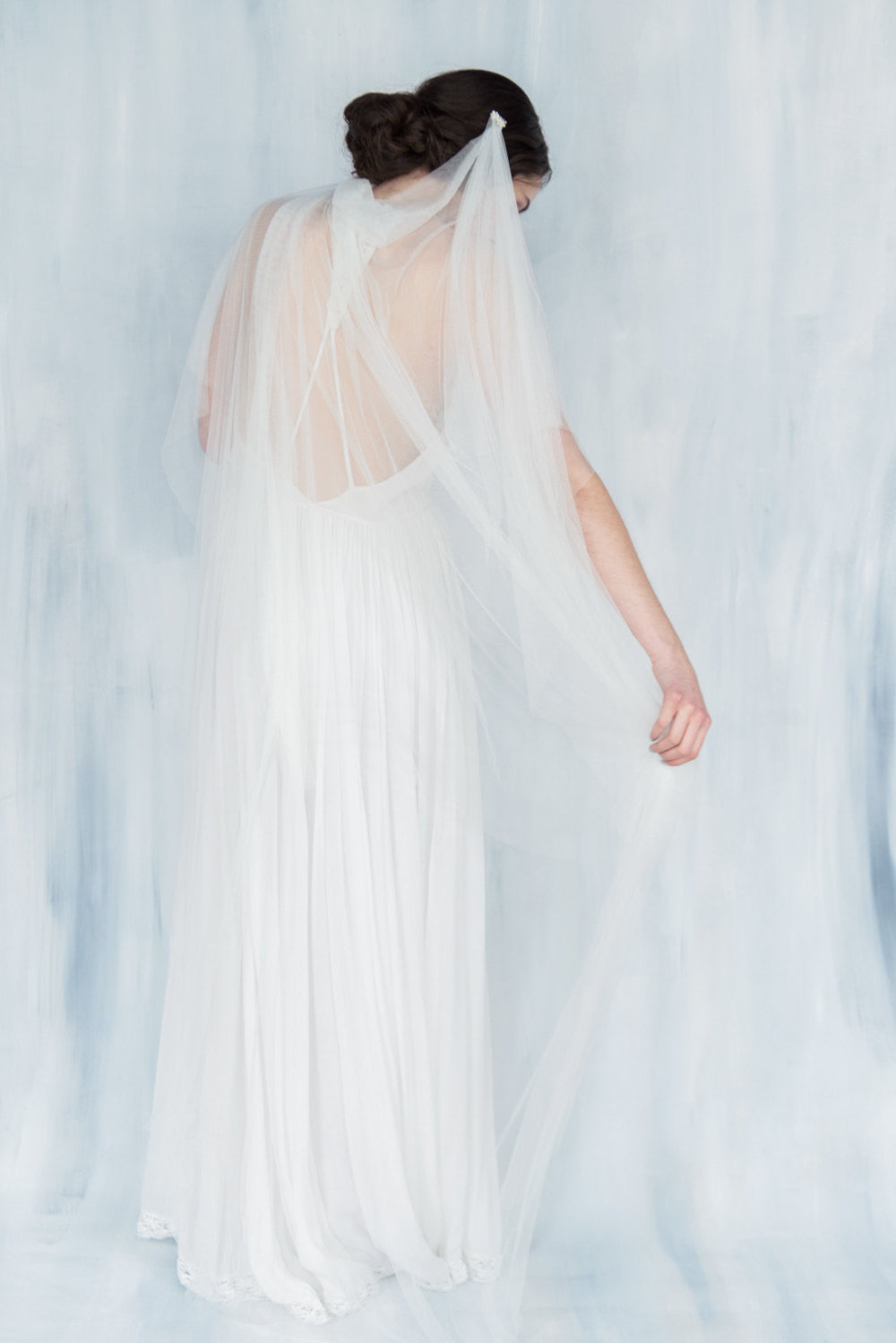 MARGARITE Draped Wedding Veil