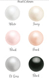 EMY Organza Hair Bow with Scattered Pearls
