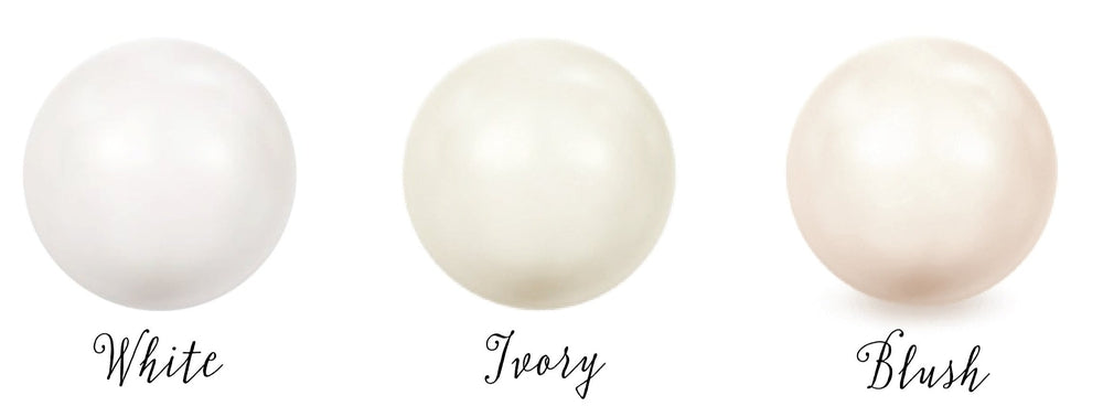 GENEVIE Pearl Stud Bridal Earrings