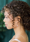 simple crystal and pearl bridal earrings for modern elegant brides