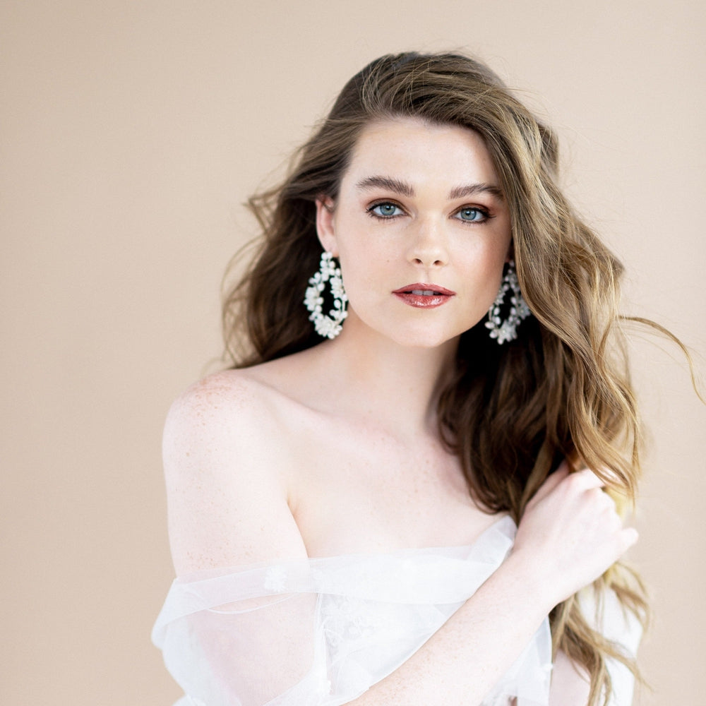 Gold vine earrings store