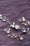 clay flower hair vine bridal crown - Handmade in Toronto Canada - Blair Nadeau Bridal Adornments 