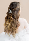rose gold bridal hairclip for hair half up half down in toronto