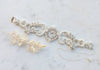 silver and ivory beaded bridal choker for modern brides