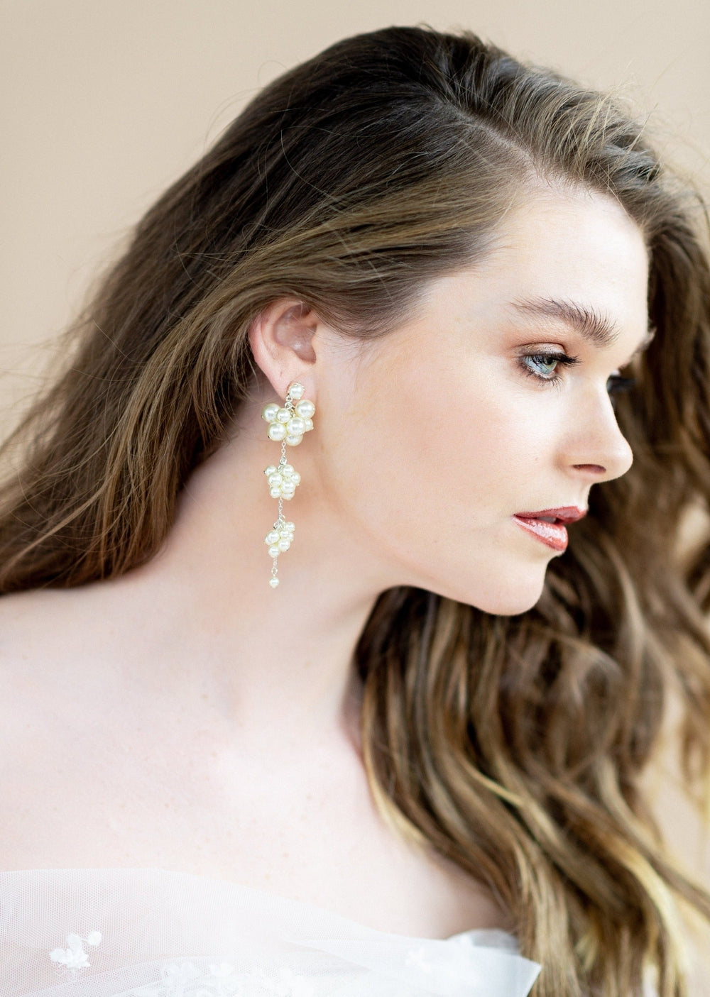 Cluster earrings bridal online