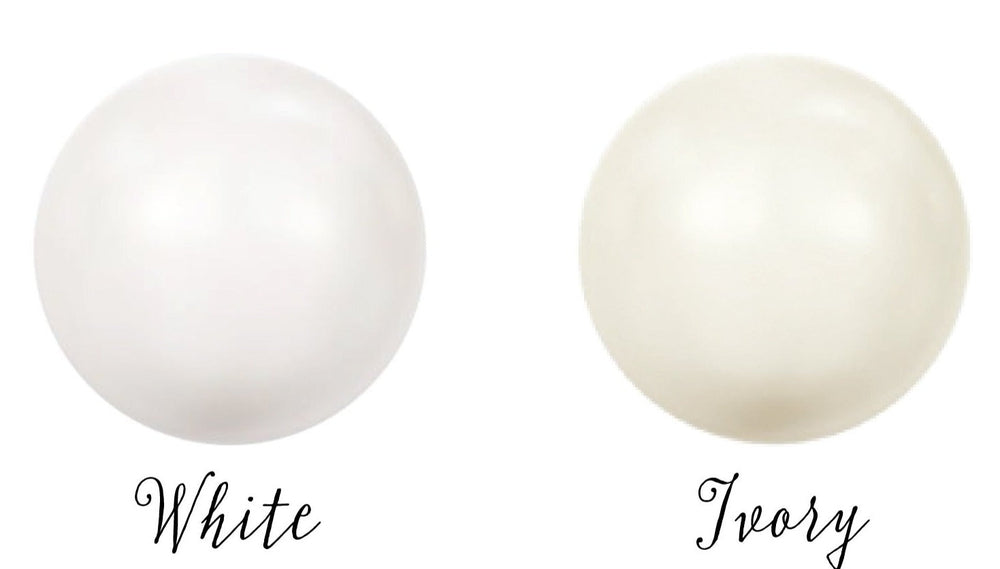 ELLIOT Pearl Hoop Bridal Earrings