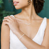 gold freshwater pearl wedding bracelet for brides