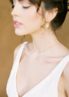 gold pearl bridal backdrop necklace for canadian brides
