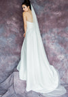 long chapel length english net wedding veil for brides in canada