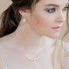 classic rose gold swarovski blush pearl bridal necklace - made in toronto ontario canada - blair nadeau bridal adornments - whitney heard photography