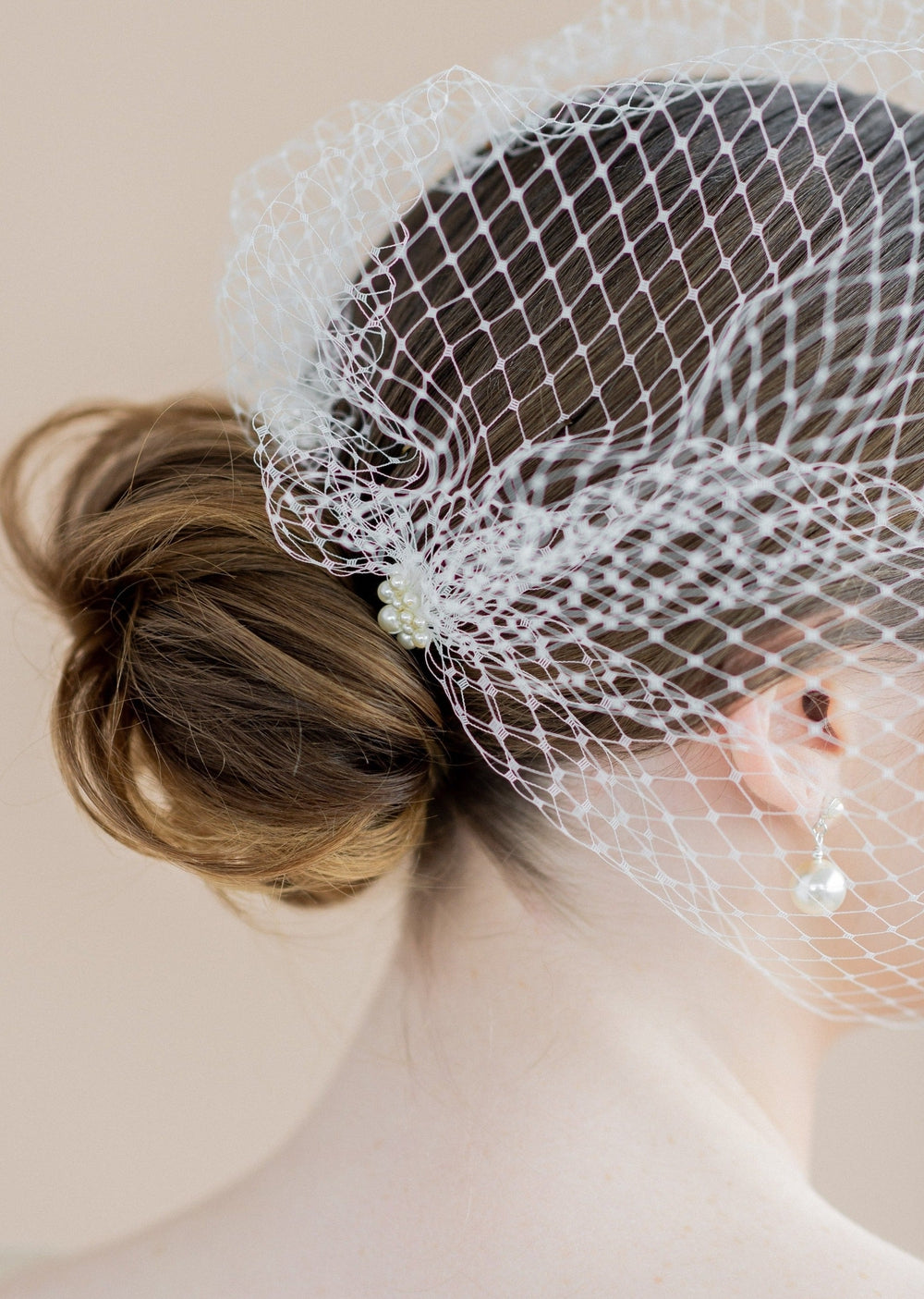 Lace sales birdcage veil