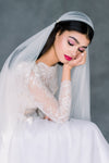Off White Super Soft Vintage Inspired Juliet Cap Veil with Blusher - Made in Toronto Ontario Canada - Blair Nadeau Bridal - Whitney Heard Photography