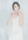 elbow length drop veil with comb for weddings