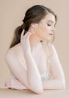simple long pearl drop earrings for weddings in canada