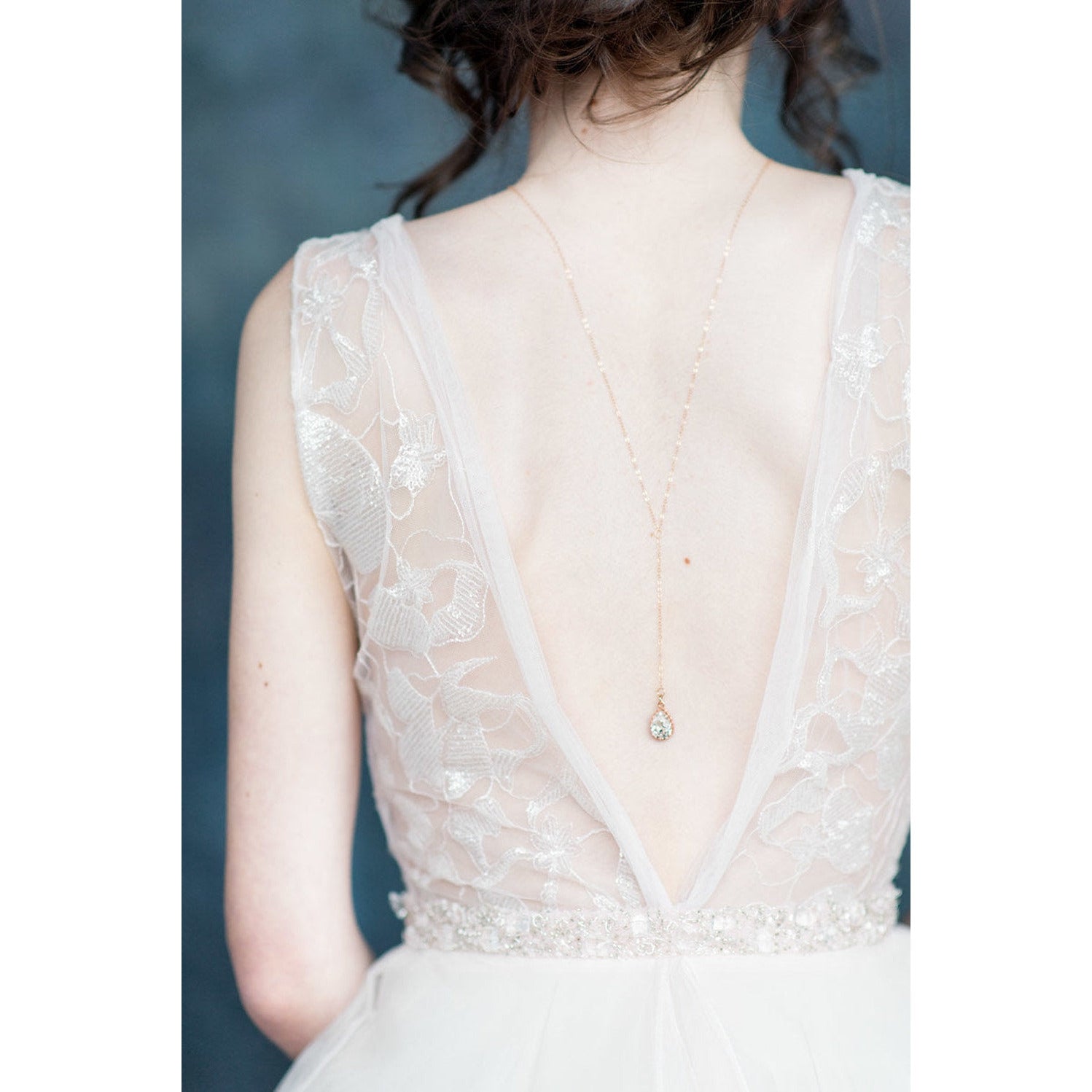 gold crystal back jewelry for brides in canada